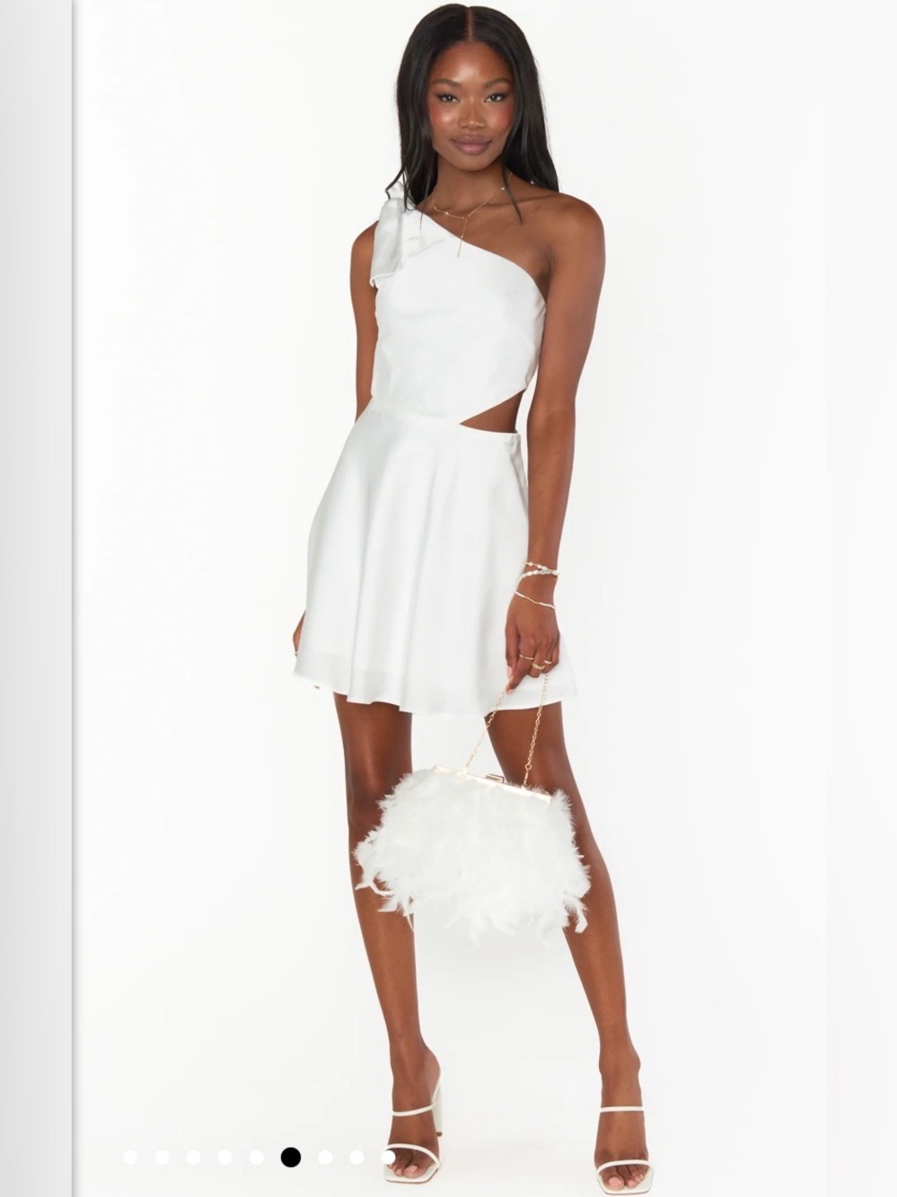 SHOW ME YOUR MUMMU WEDDINGS Size XXL White Betsy Bow Mini Dress